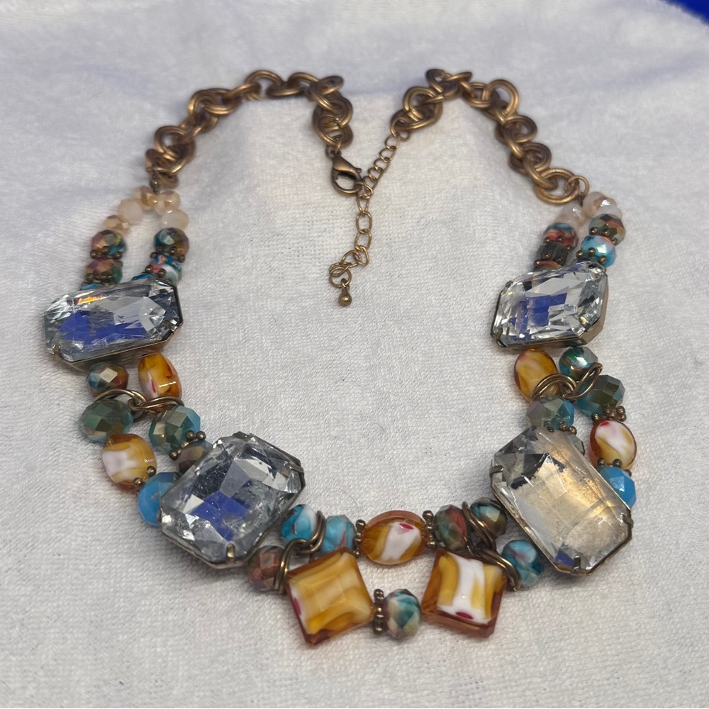Elegant Multicolor Gemstone Necklace